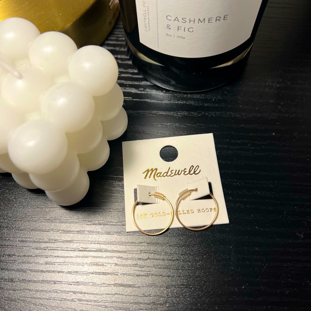 14K gold filled madewell hoops